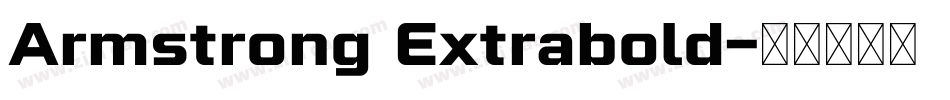 Armstrong Extrabold字体转换